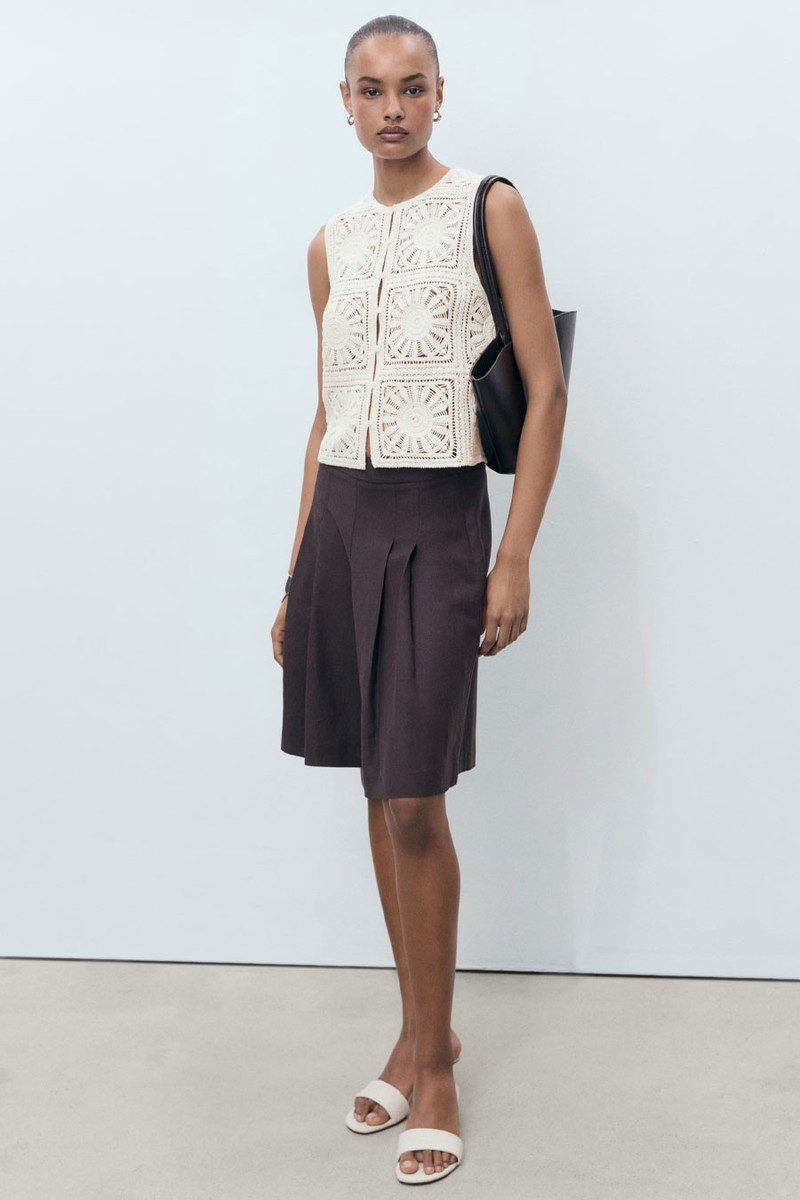 Crochet Knitted Waistcoat