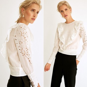 Rosalie Blouse in Off-White