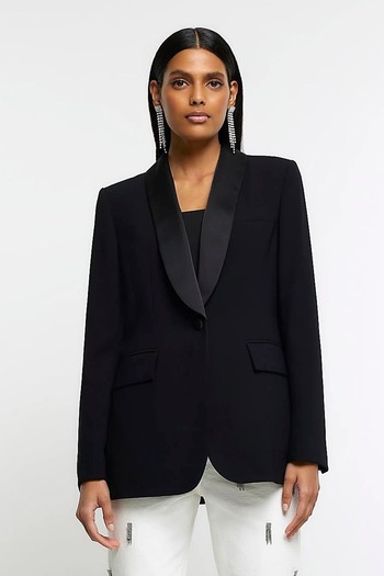 Shawl Collar Tux Blazer from River Island