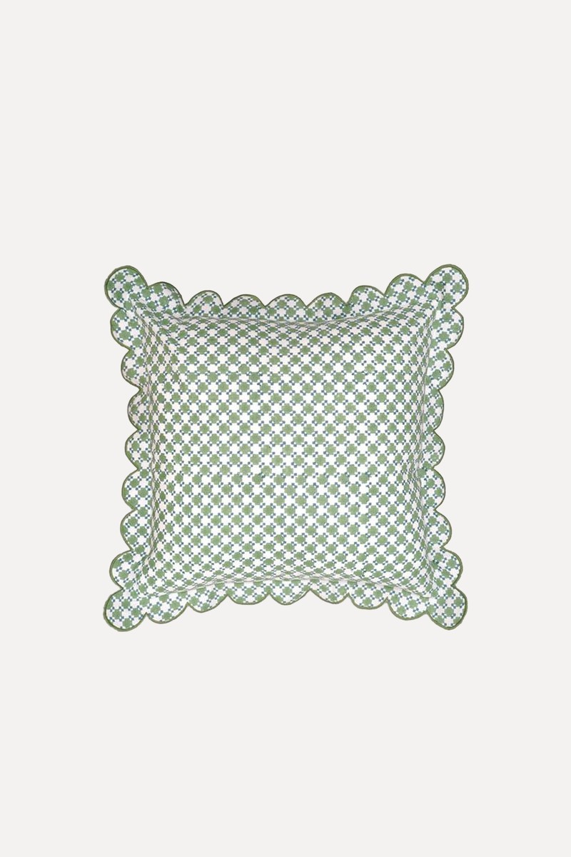 Capilla Block Print Cushion from Birdie Fortescue