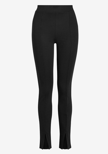 Black Split Hem Leggings from Next