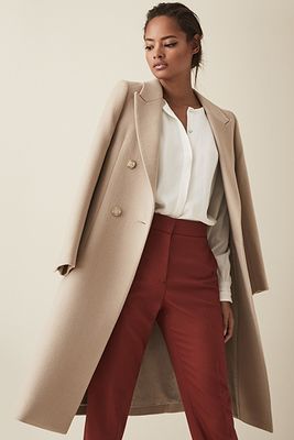 Longline Double Breasted Coat from Reiss