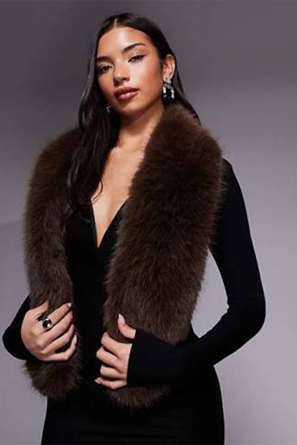 Faux Fur Neck Scarf from Mango