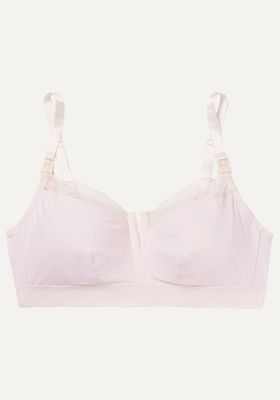  Lace-Trimmed Stretch-Jersey Soft-Cup Nursing Bra from SIX