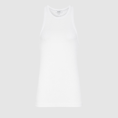 Ribbed Jersey Racer Tank Top  from Riess