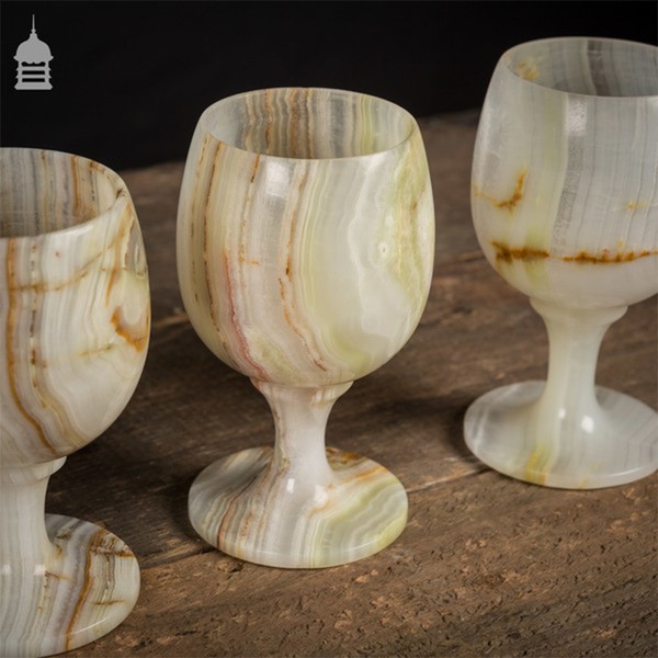 Set Of 6 Onyx Goblets  from Vinterior