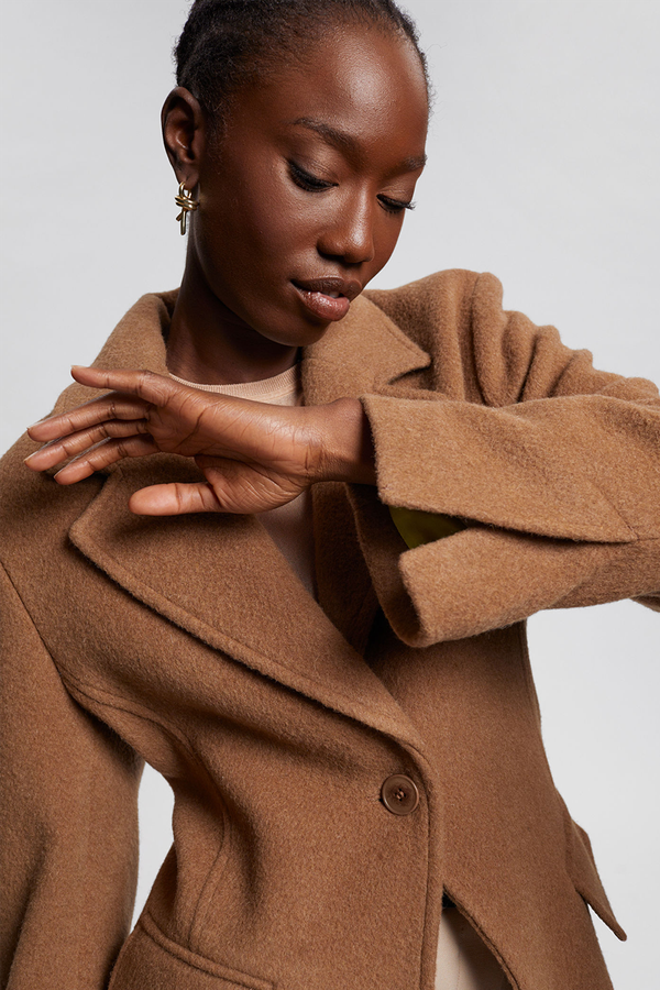 Topstitch Detail Mohair-Blend Blazer from & Other Stories