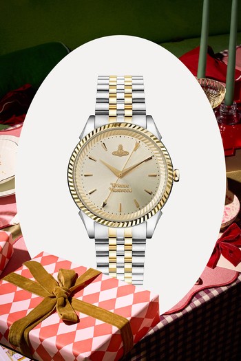 Seymour Yellow Gold-Plated Stainless-Steel Quartz Ladies Watch from Vivienne Westwood