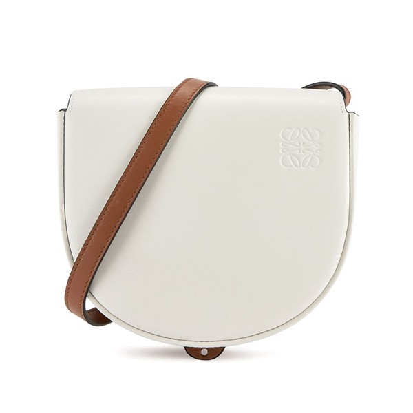 Duo Heel White Leather Cross-Body Bag from Loewe