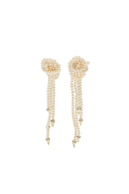 Nadine Pearl-Embellished Clip-On Earrings from Éliou