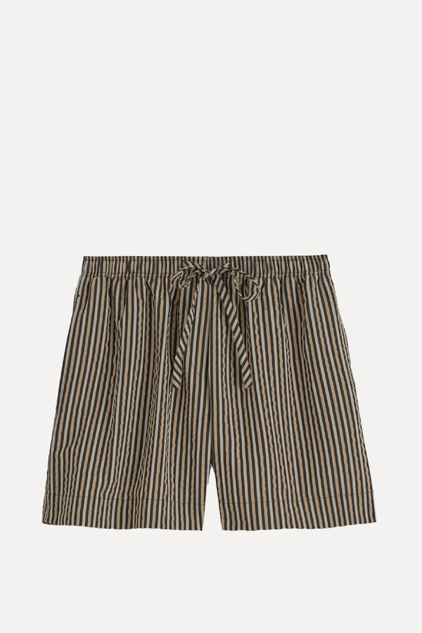 Striped Seersucker Shorts