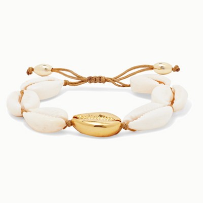 Large Puka Gold-Plated & Shell Bracelet from Tohum