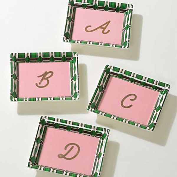 Alphabet Rectangular Trinket Dish