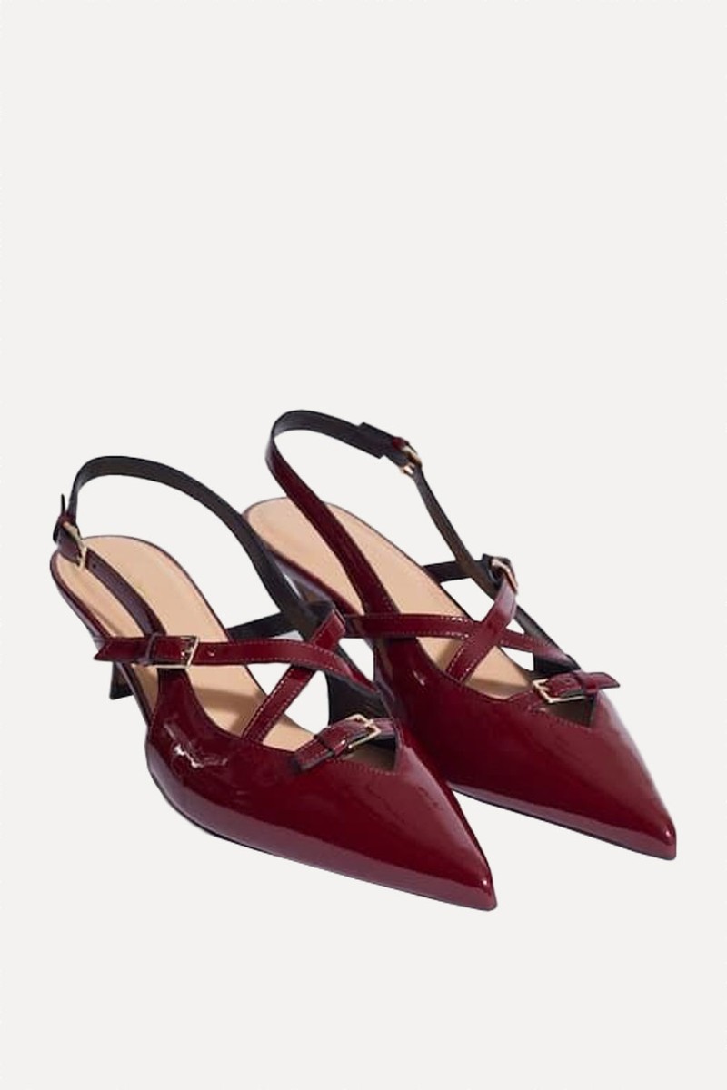 Embellished Slingback Pumps 