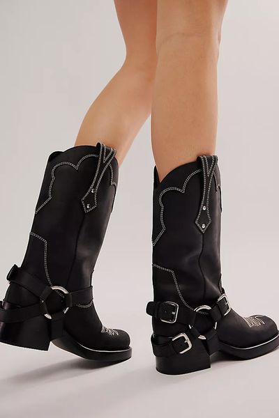 Jeffrey Campbell x FP x Understated Leather Motoboy Boots