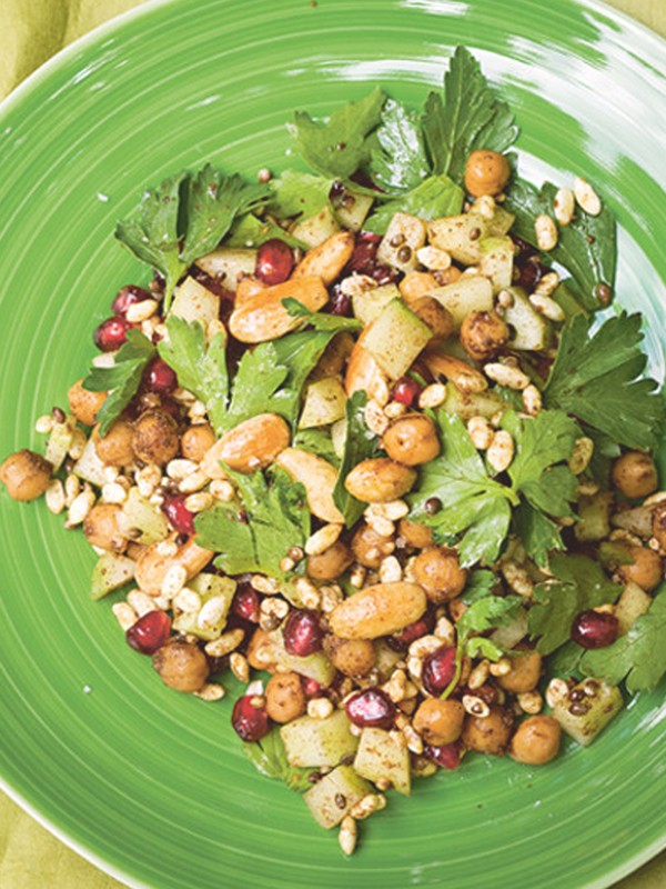 Pomegranate, Cucumber & Puffed Rice