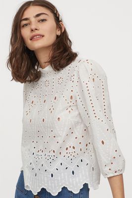 Broderie Anglaise Blouse from H&M