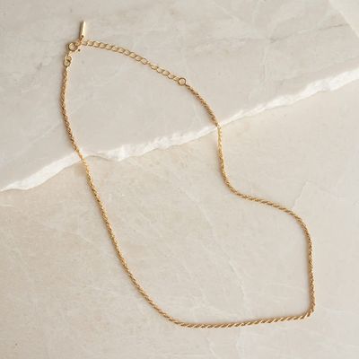 Rita 18K Gold Rope Chain Necklace, £97 | Wolf & Badger