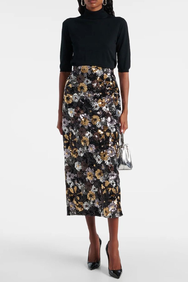 Damiana Sequined Midi Skirt from Max Mara