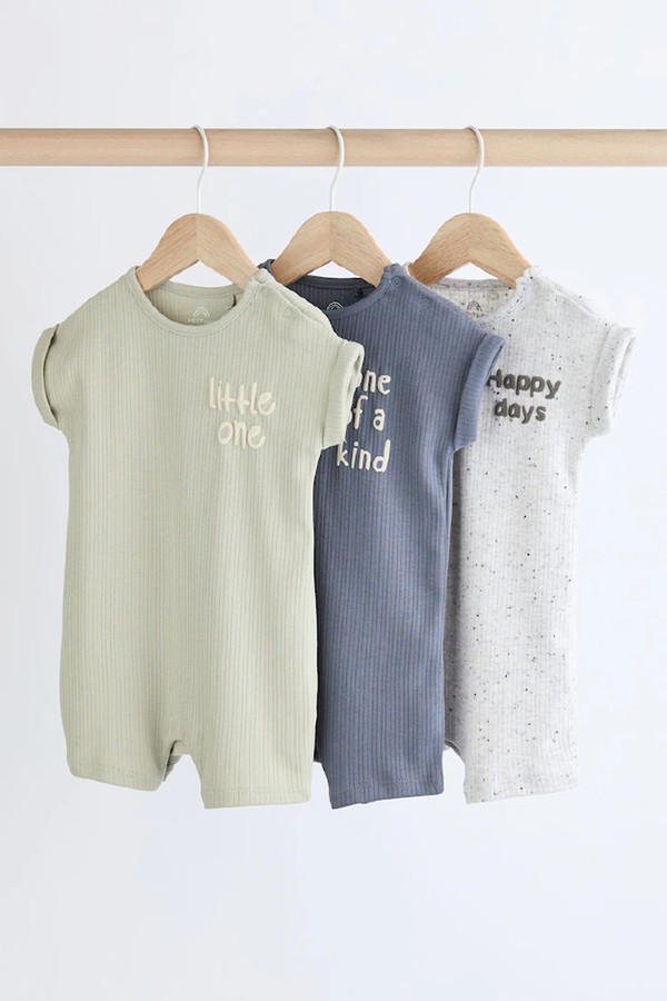 Jersey Rompers 3 Pack