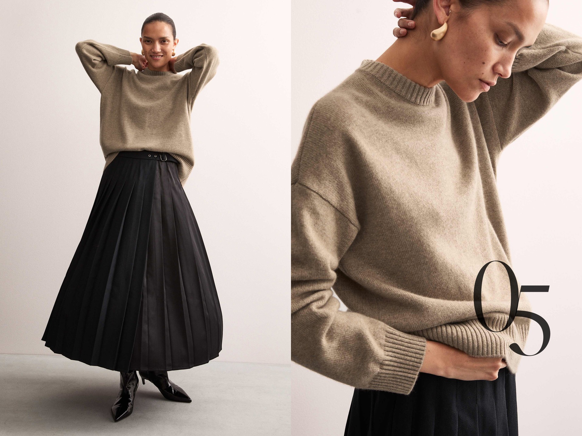 Pure Cashmere Crew Neck Jumper, £185 | Jaeger