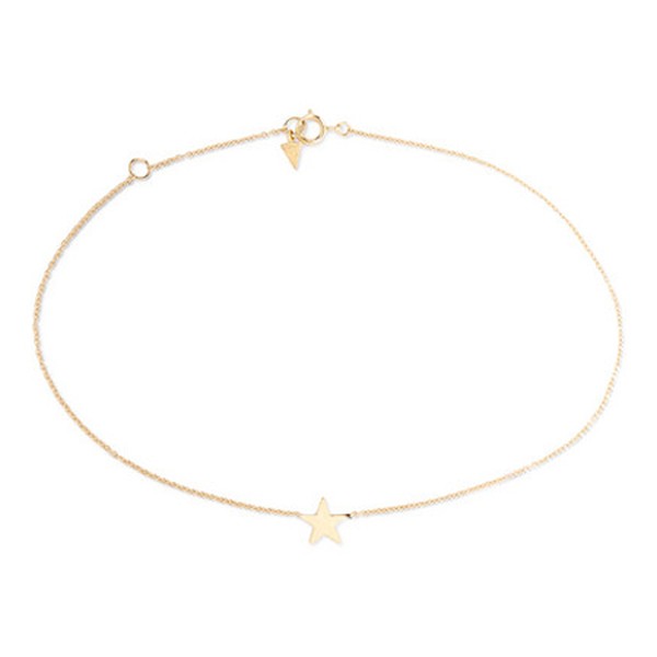 Star 14k Gold Anklet from Loren Stewart