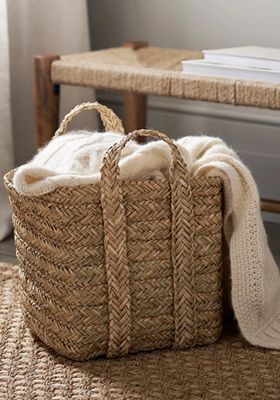Square Seagrass Storage Baskets, £75 | The White Company 