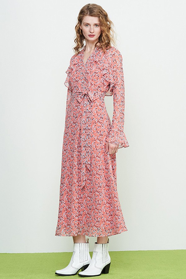 Rosalie Frill Wrap Dress from Kitri
