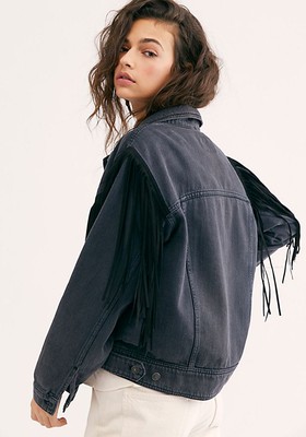 After Hours Fringe Denim Jacket