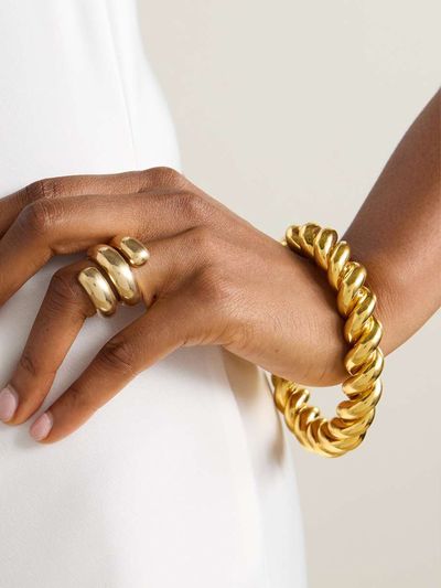 Twist Gold Vermeil Cuff from UNCOMMON MATTERS