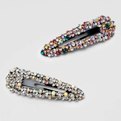 Diamanté Hair Clips from Stradivarius