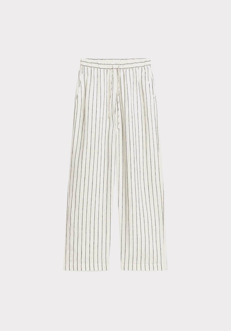 Linen Drawstring Trousers