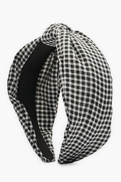 Gingham Headband from Stradivarius