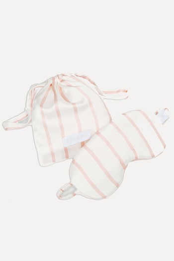 Stripe Silk Eye Mask from Asceno