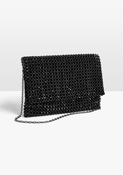 Aura Beaded Clutch Bag