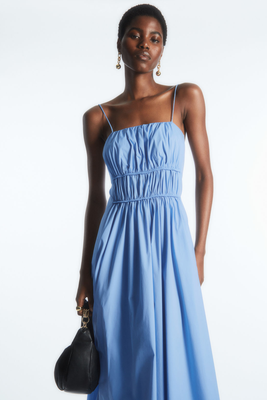 Gathered Bustier Midi Dress from COS