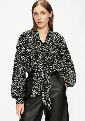 Cat Print Pussy Bow Blouse from Ted Baker