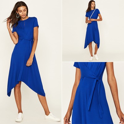 Hanky Hem Midi Dress