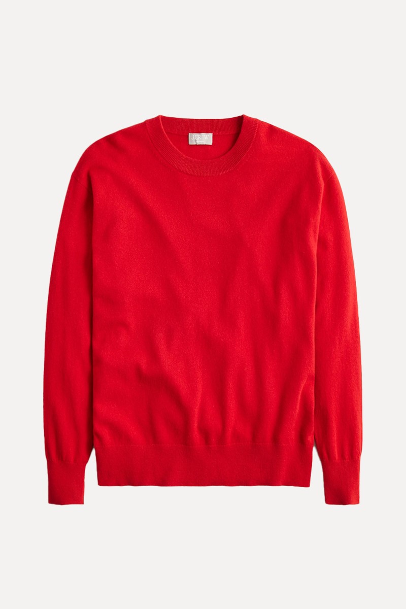 Cashmere Relaxed Crewneck Sweater from J.Crew