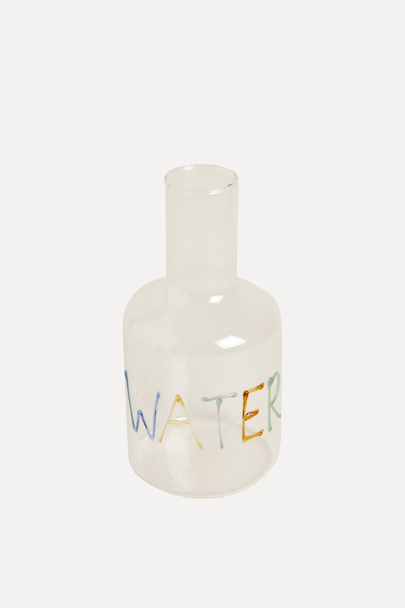 Borosilicate Glass Bottle With Letters from Zara
