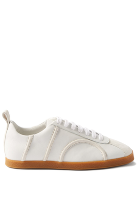 Monogram Leather & Suede Trainers from Totême