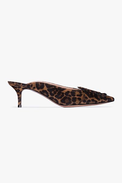 Ruby Leopard Print Mules from Gianvito Rossi 