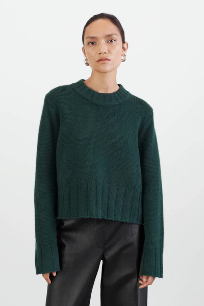 Girlfriend O-Neck Sweater from Soft Goat 