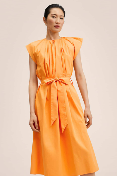 100% Cotton Bow Dress from Mango