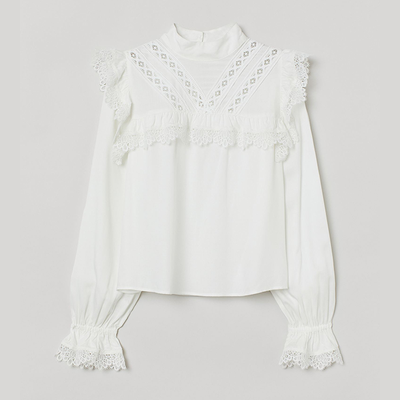 Lace-Trimmed Blouse from H&M