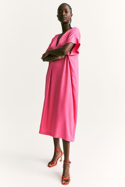 V-Neck Kaftan Dress