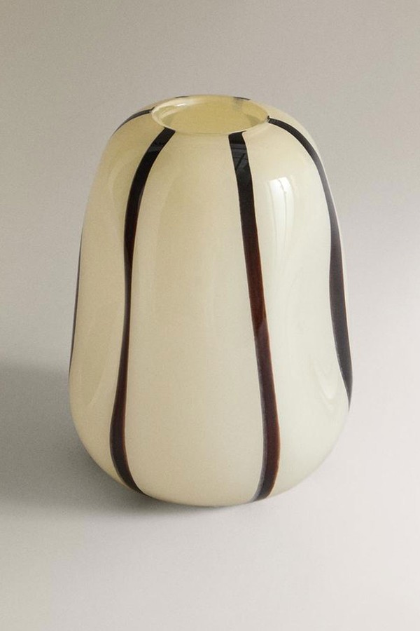 Irregular Striped Glass Vase X Collagerie