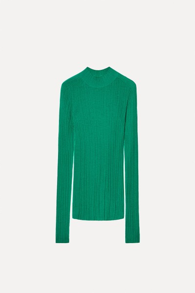 The Ribbed Merino Wool Top from COS