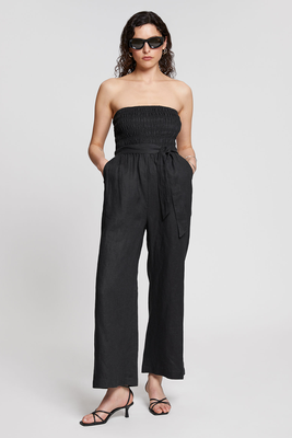 Strapless Smocked Bodice Jumpsuit from & Other Stories