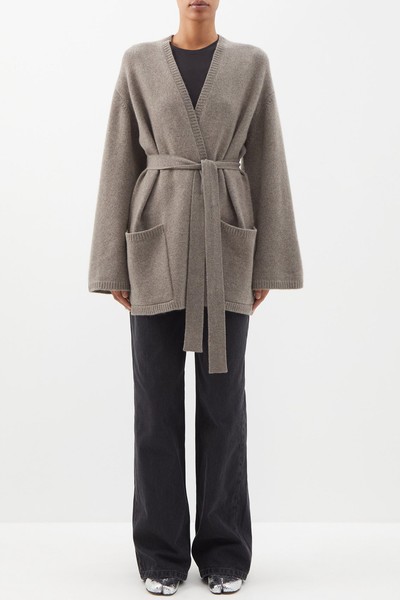 Responsible-Cashmere Patch Pocket Cardigan   from Raey 